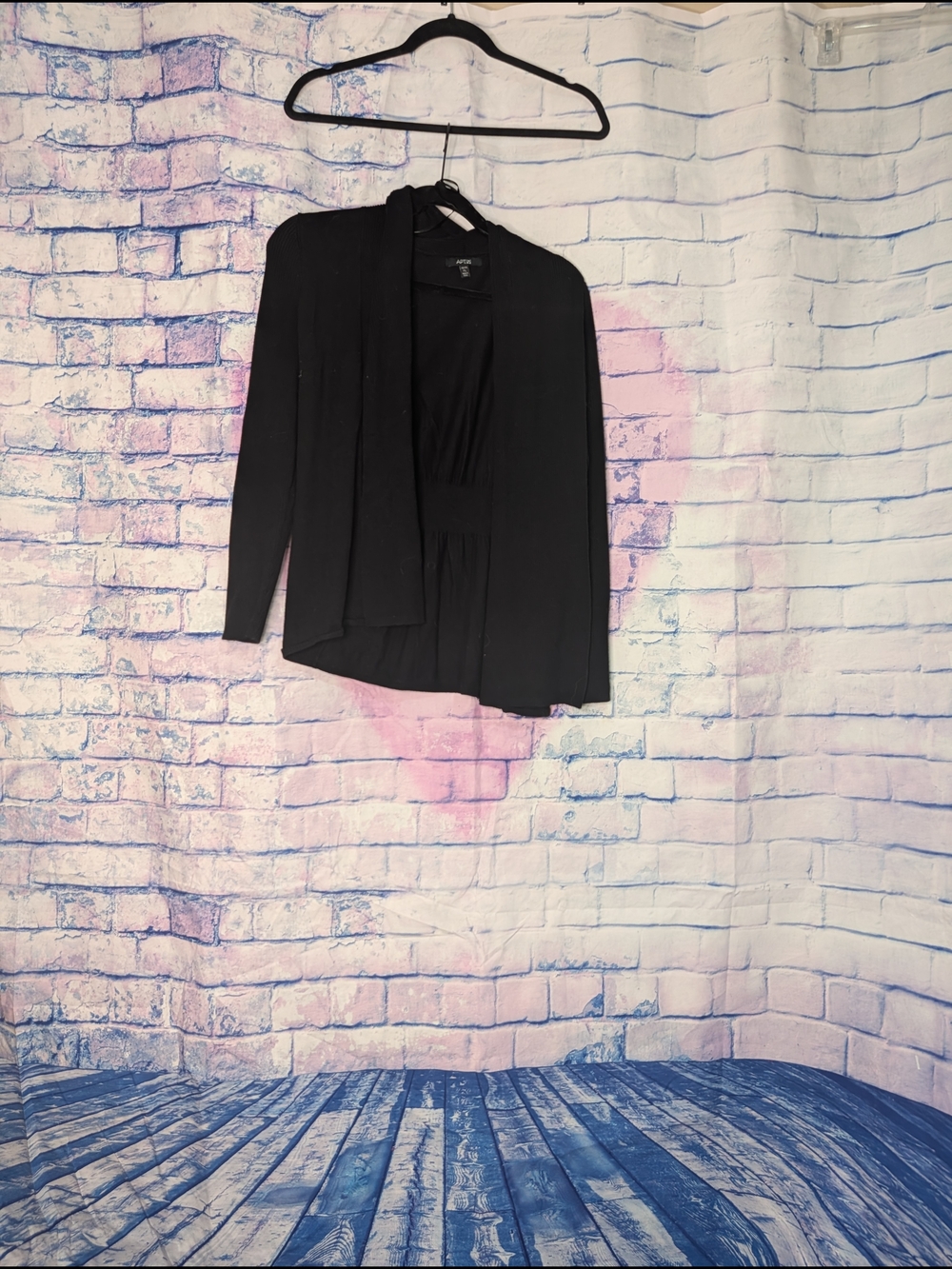 Apt. 9 Black Open Front Women’s Cardigan Sweater